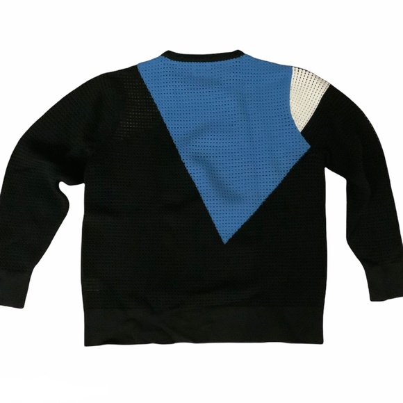 Torn by Ronny Kobo perforated colorblock sweater crew neck pullover - Picture 2 of 3